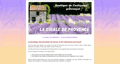 Desktop Screenshot of cigaledeprovence.com